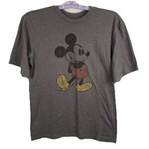 Disney Mickey Mouse  Retro Graphic Gray Shirt Youth XL(14) FanClub Rocker Skater